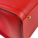 Gucci Red Leather Diana Bamboo Handle Tote