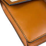 Fendi Brown/Cream Leather Jacquard FF Zucca Baguette