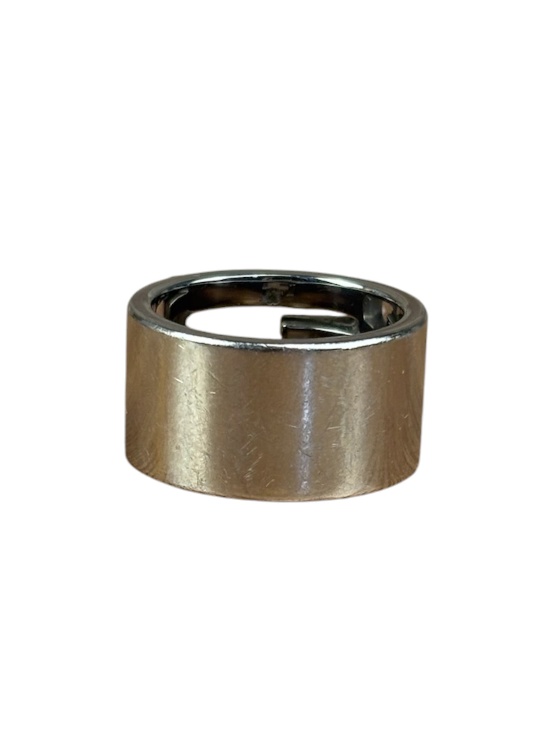 Fendi Vintage Silver Baguette Band Ring