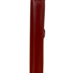 Burberry Red Leather London 5-Ring System Binder Planner