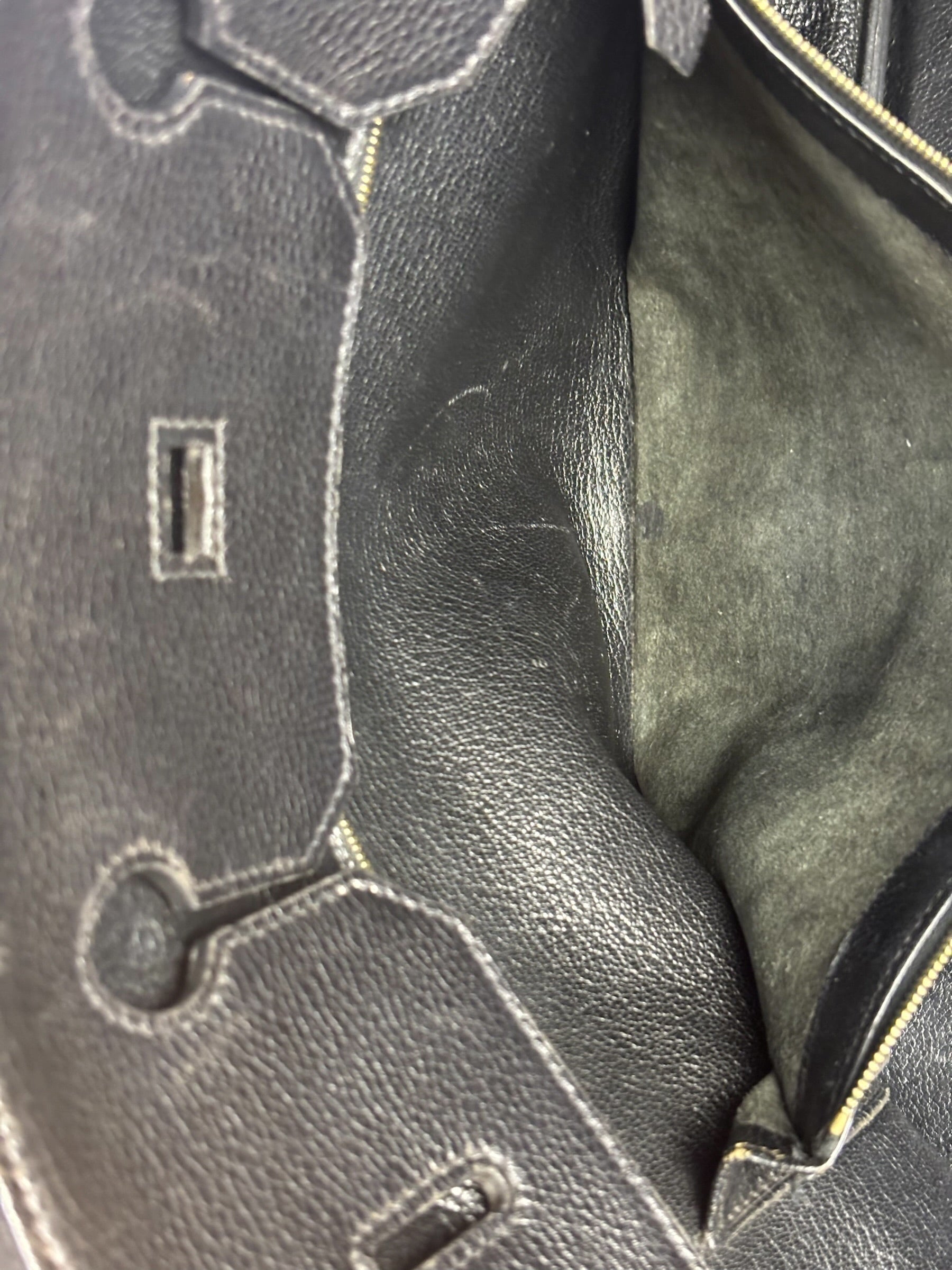 Hermes Black Togo Leather Birkin 40 Handbag Gold 1998
