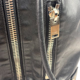 Yves Saint Laurent Black Leather Rider Bucket Bag