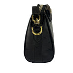 Givenchy Black Crocodile Embossed Leather Nano Antigona Crossbody Bag