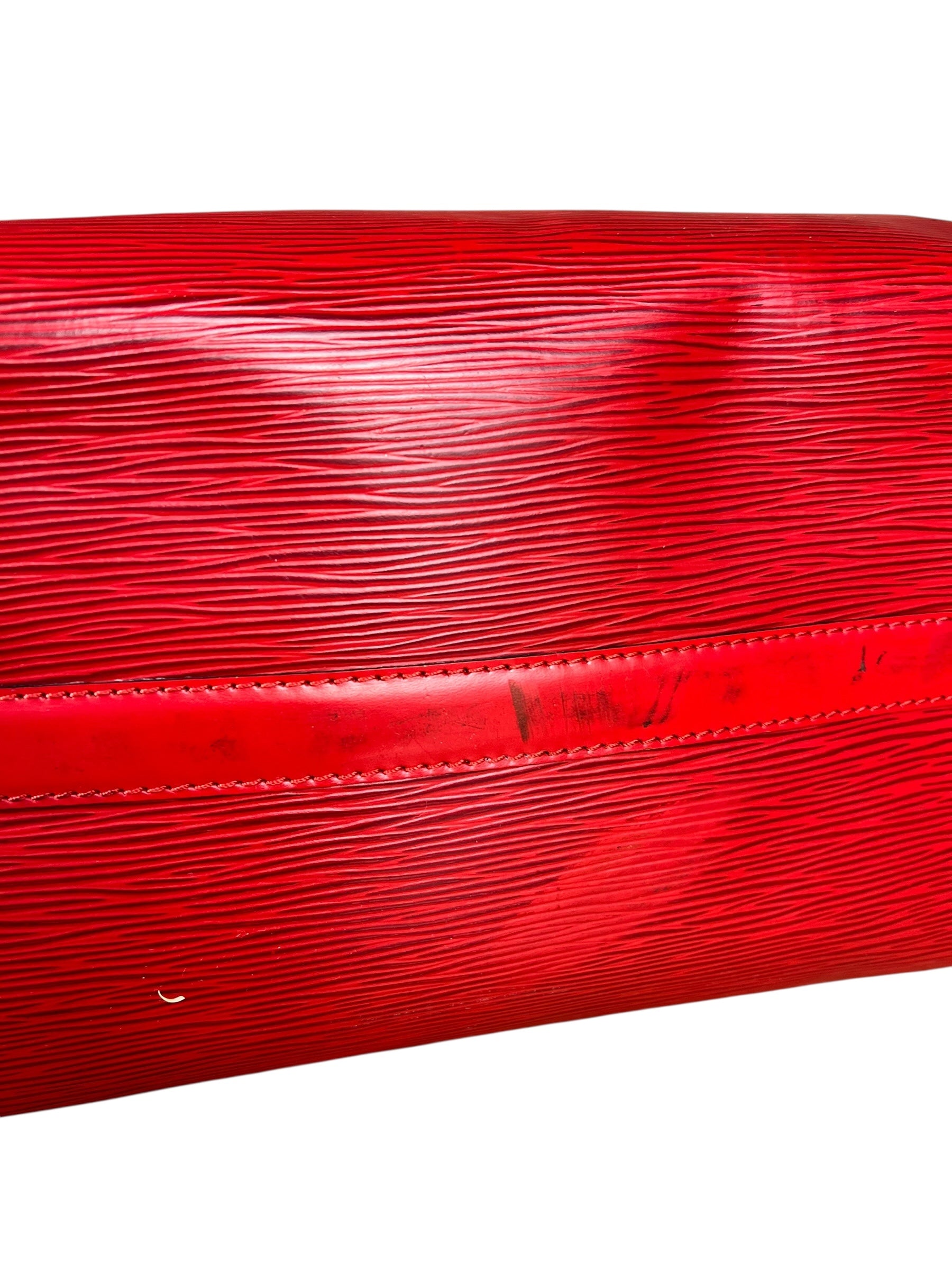 Louis Vuitton Red Epi Speedy 35