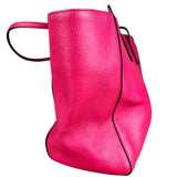 Gucci Hot Pink Pebbled Leather Swing Tote