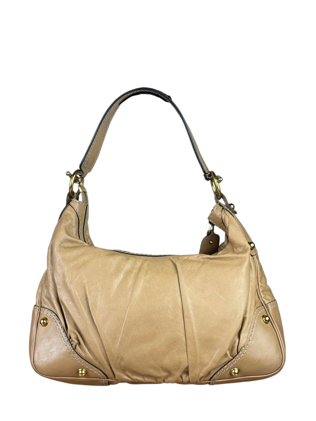 Gucci Jockey Hobo Light Brown