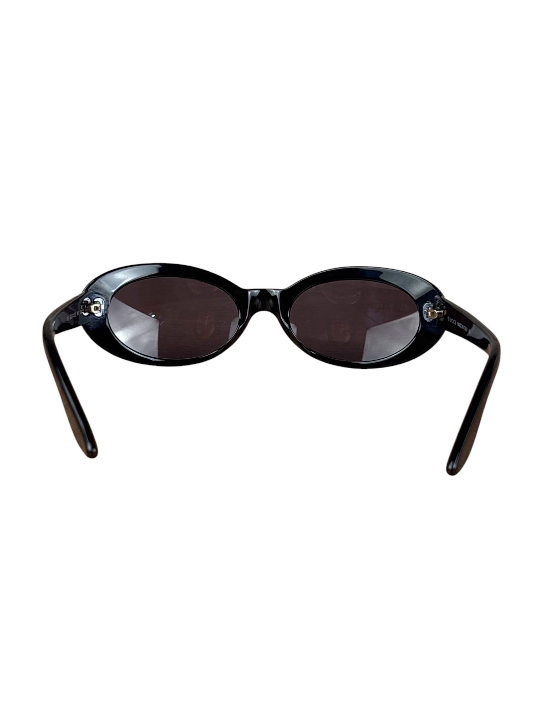 Gucci Black Oval Sunglasses ssed