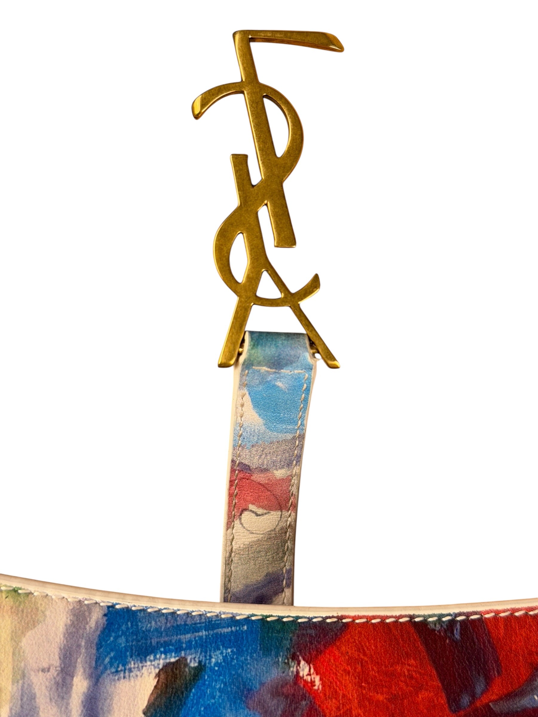 YSL x Nick Turner Limited-Edition Multi-Color Leather Le 5 a 7 Hobo Bag