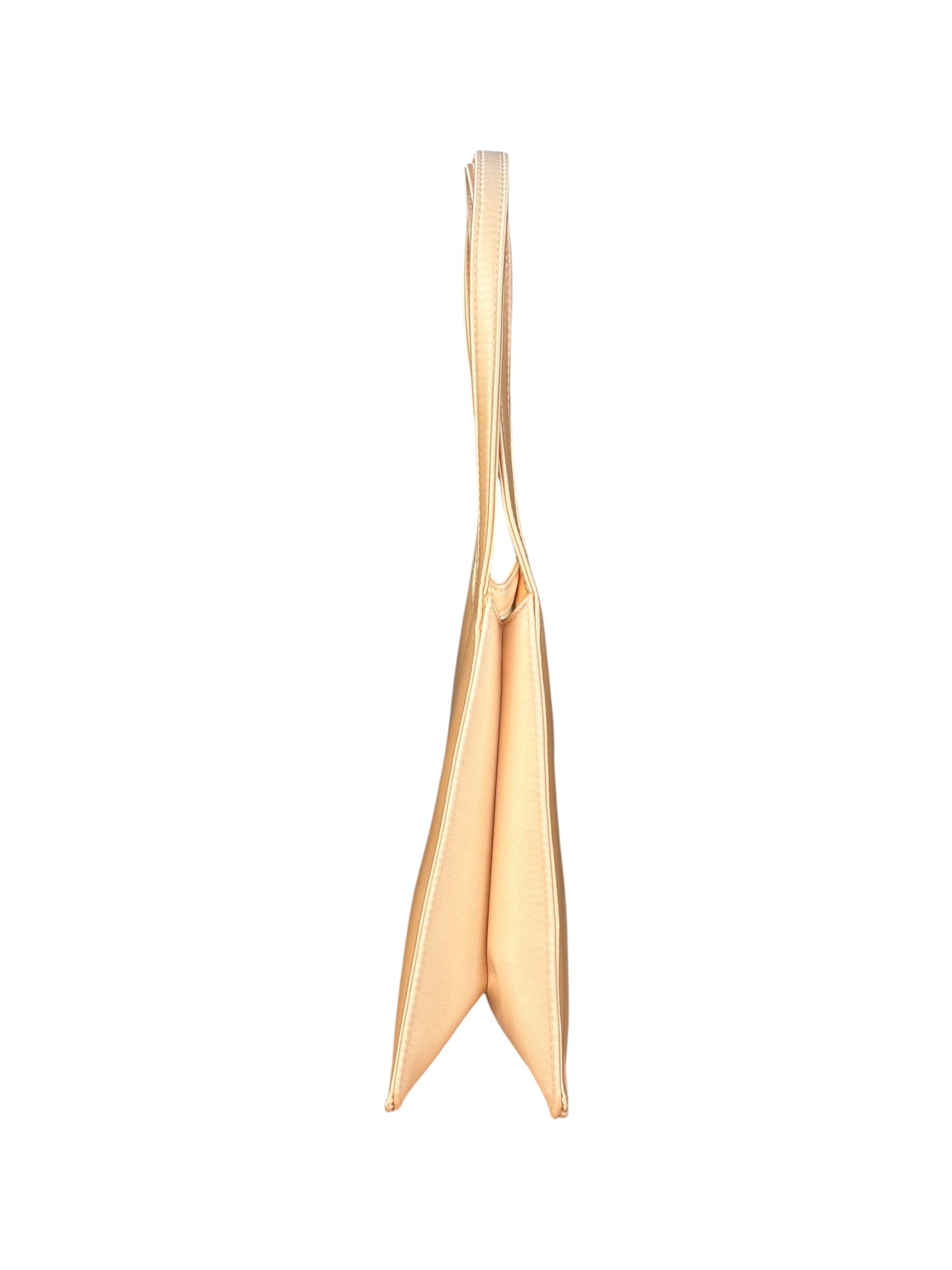 Maison Margiela MM6 Peach Satin Accordion Shoulder Bag
