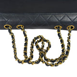 Chanel Vintage White/Black Quilted Lambskin Trapezoid Flap Bag 1990's