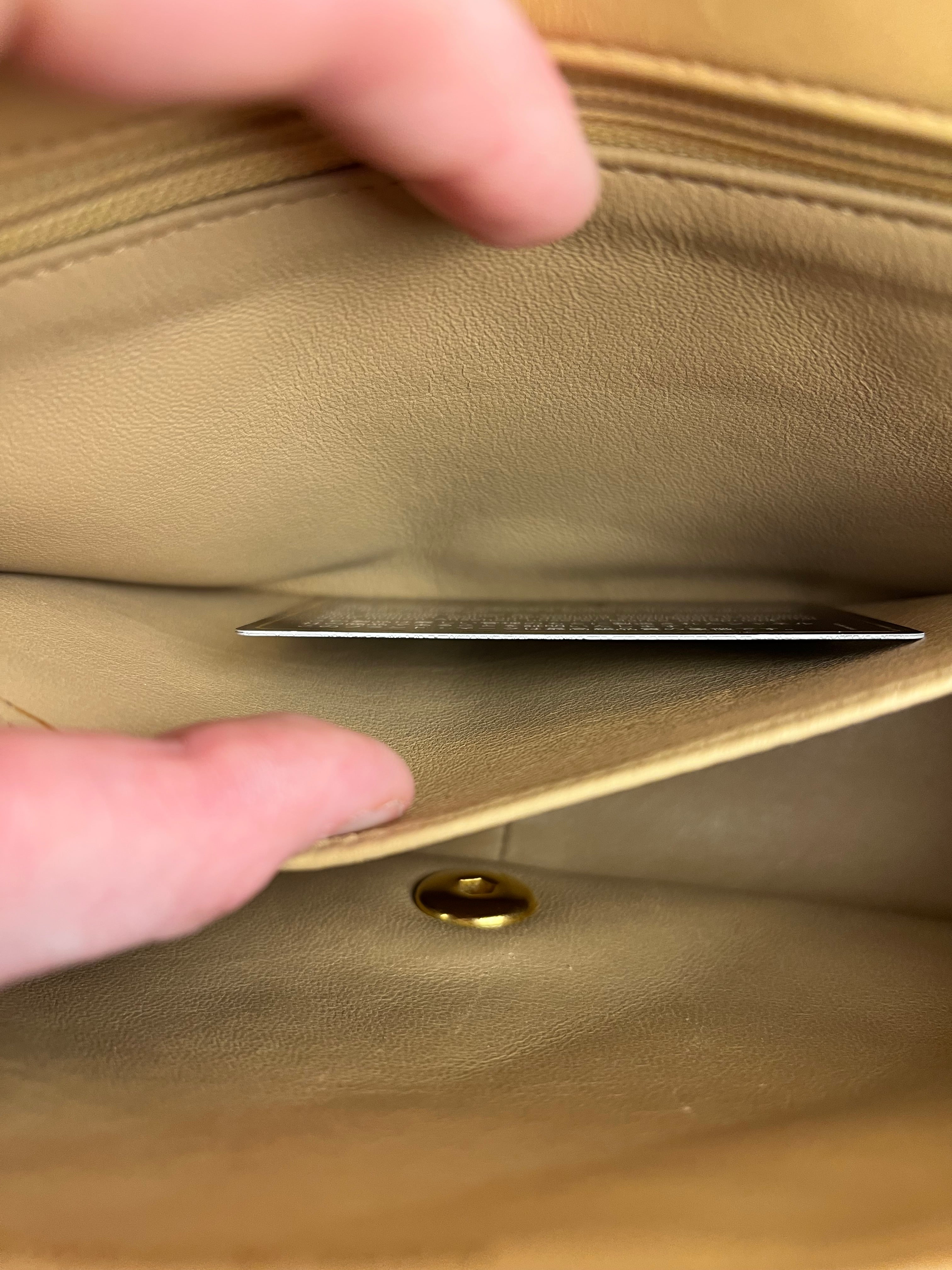 Chanel Beige CC Leather Diana Flap Bag '92