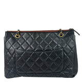 Chanel Vintage Black Quilted Lambskin Shoulder Bag 2010
