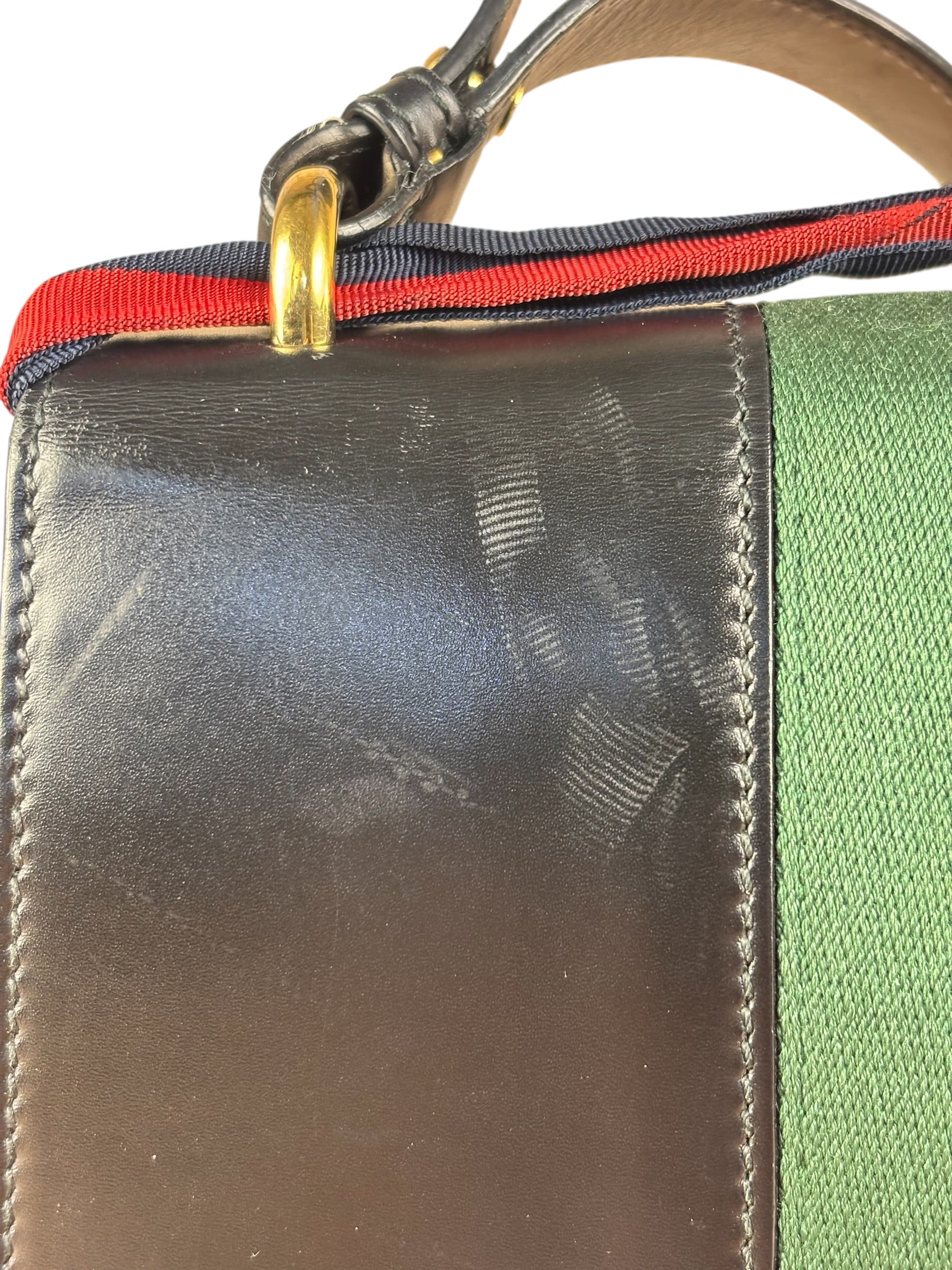 Gucci Black Leather Small Sylvie Shoulder Bag