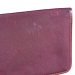 Christian Dior Vintage Canvas Maroon Long Wallet