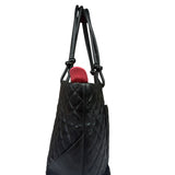 Chanel Black Quilted Leather Ligne Cambon Tote Bag 2004