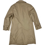 Burberry Vintage Khaki Plaid Lined Mid-Length Coat