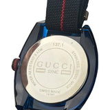 Gucci Sync Navy with Black Nylon Strap