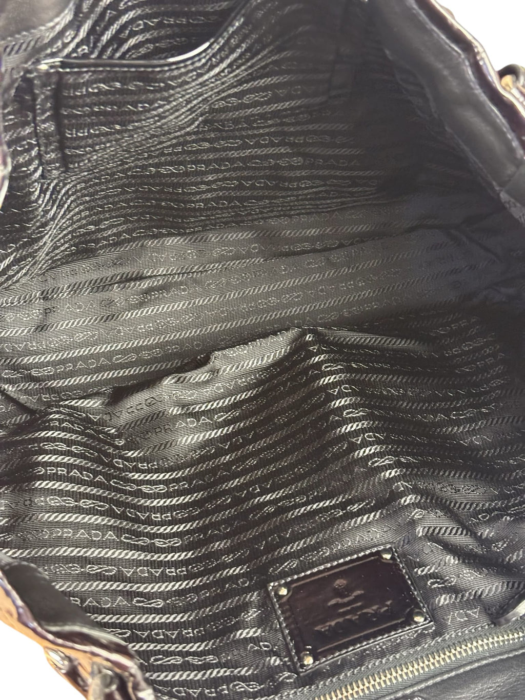 Prada Colorblock Patent Leather Vernice Sfumato Ombrè Handbag