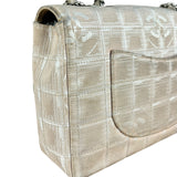 Chanel Vintage Beige Travel Line Classic Flap 2001