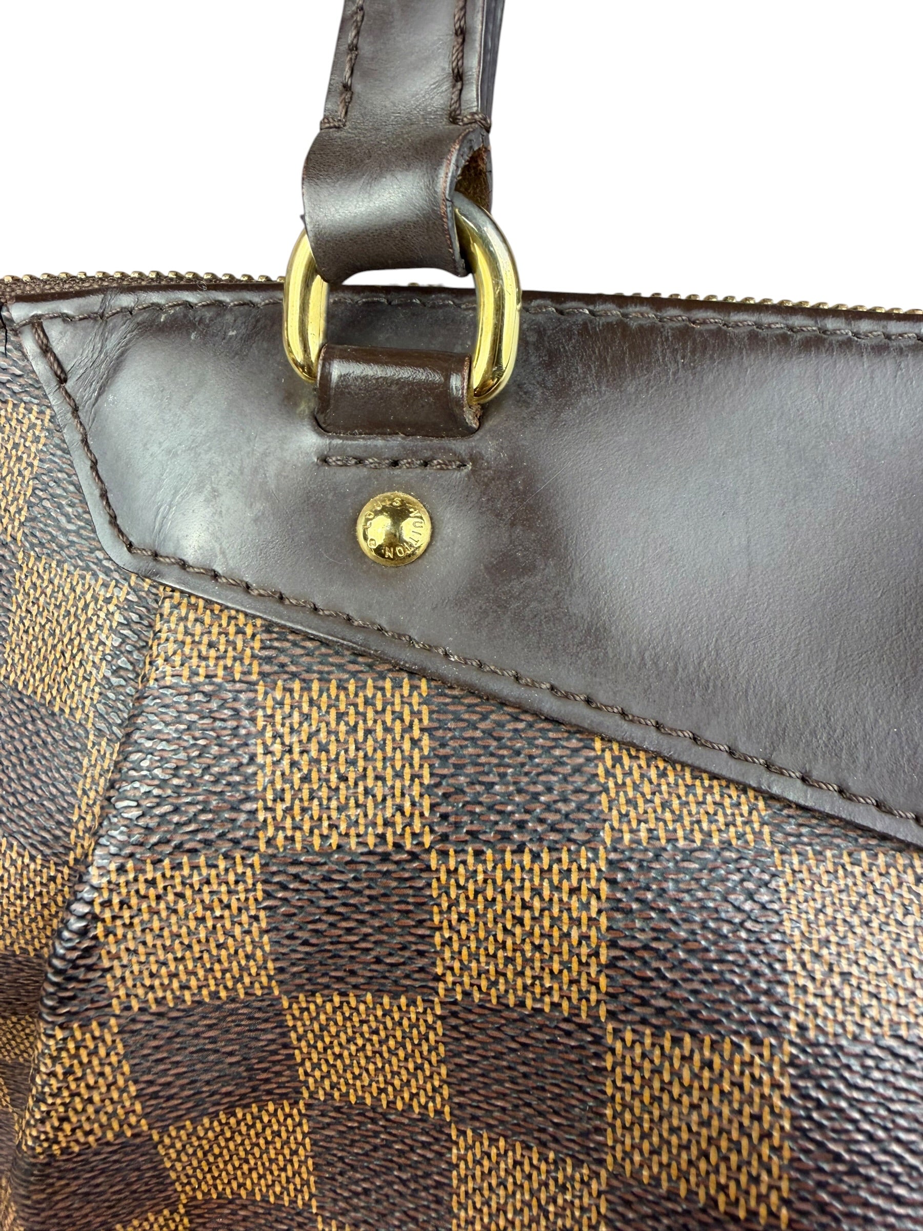 Louis Vuitton Canvas Damier Ebene Totally Shoulder/Tote Bag