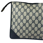 Gucci Vintage GG Coated Canvas Zip Travel Pouch Navy