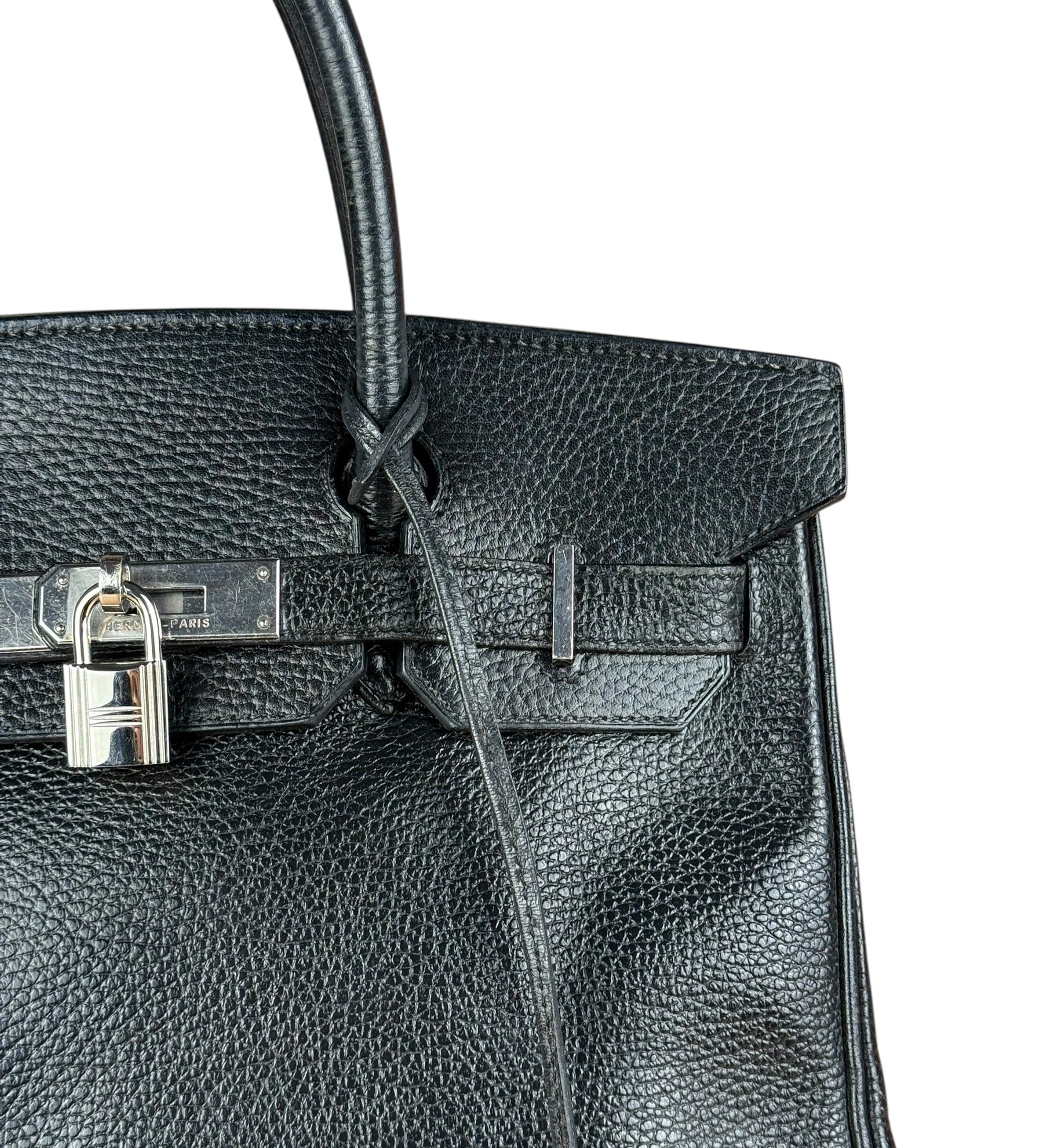 Hermes Birkin 30 Black Togo Leather Handbag 2002