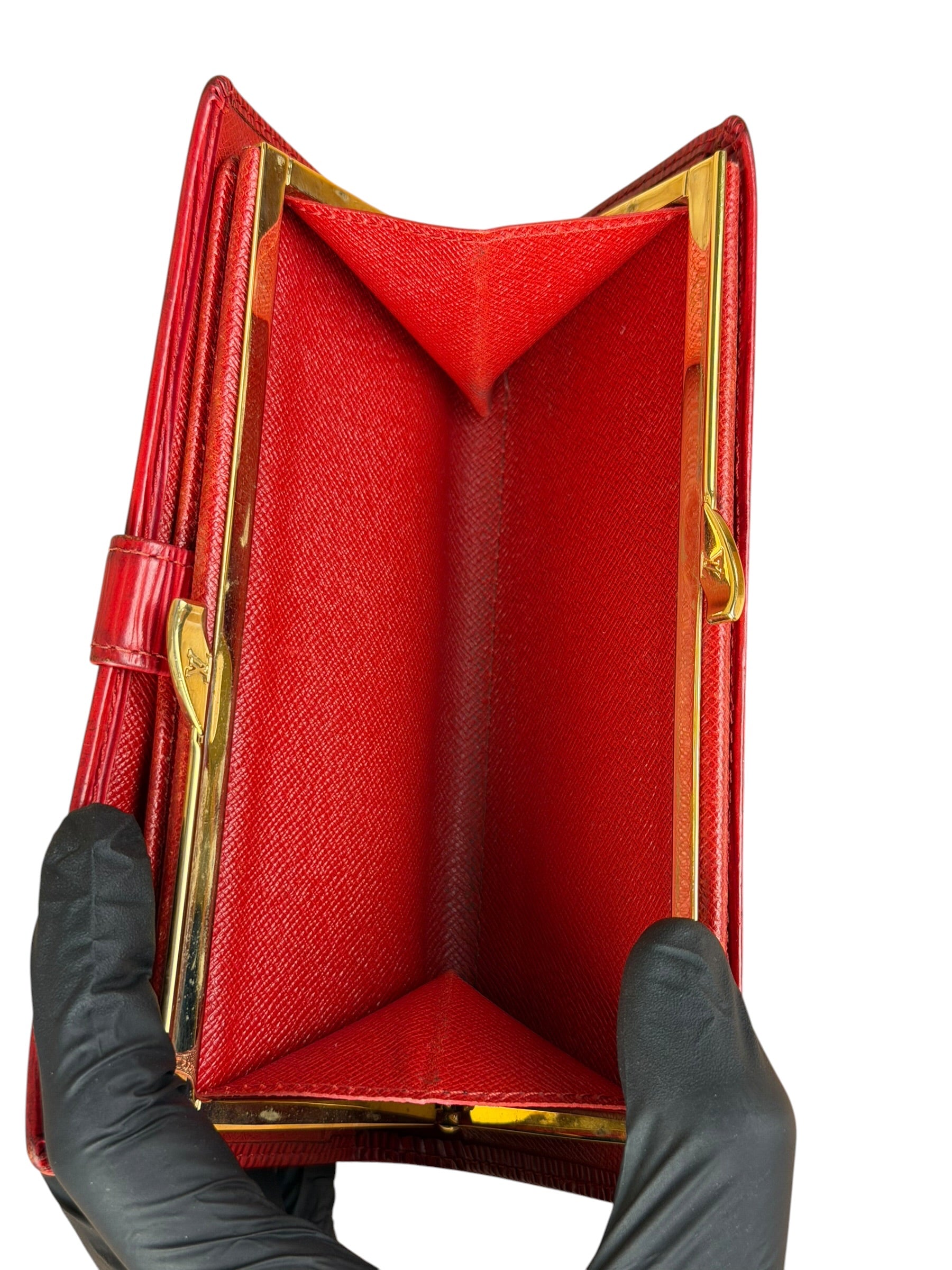 Louis Vuitton Vintage Red Epi Leather Agenda Cover Pochette