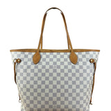 Louis Vuitton Neverfull MM Damier Azure Rose Interior w/ Pouch