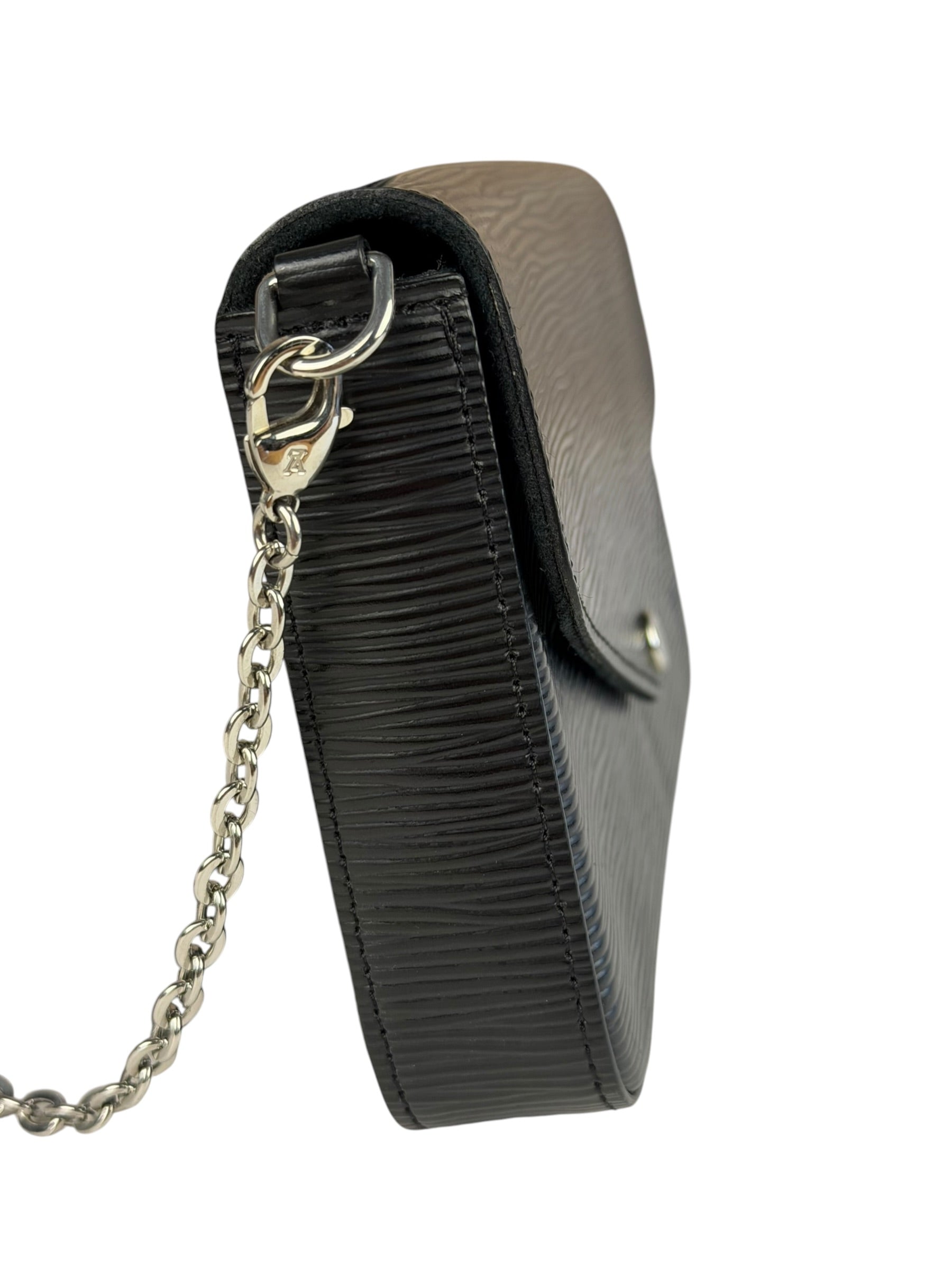 Louis Vuitton Black Epi Leather Felicie Pochette