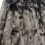 Vintage Black Fur Mid Length Coat