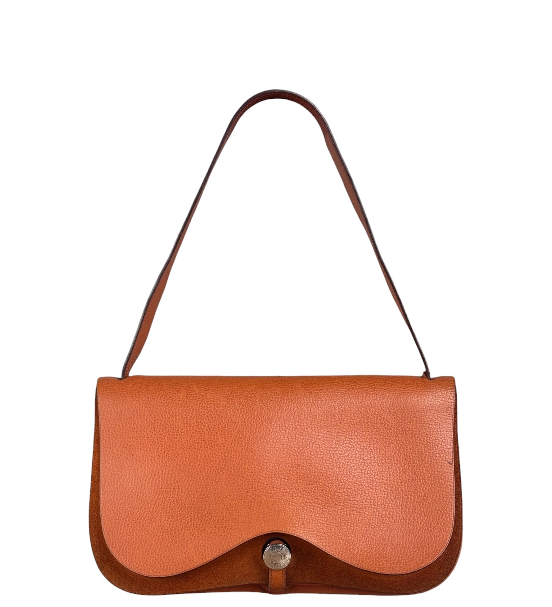 Hermes Vintage Orange Sac Colorado Shoulder Bag
