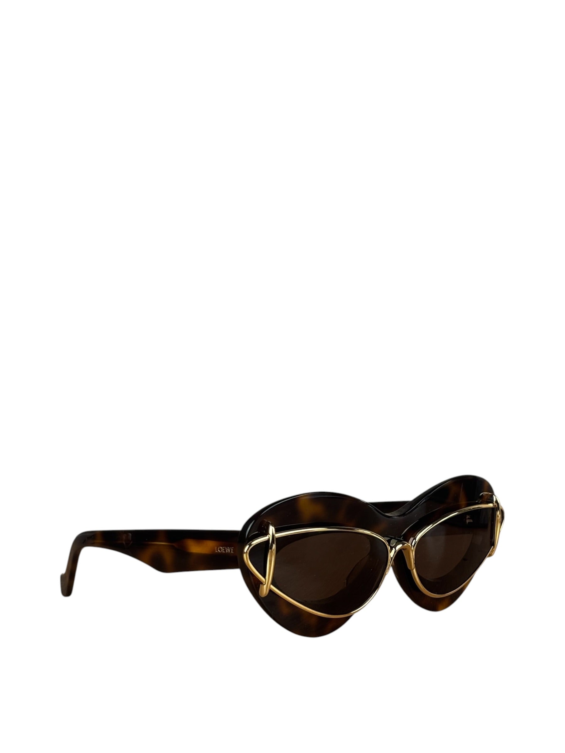 Loewe Double Frame Cat Eye Sunglasses LW401191