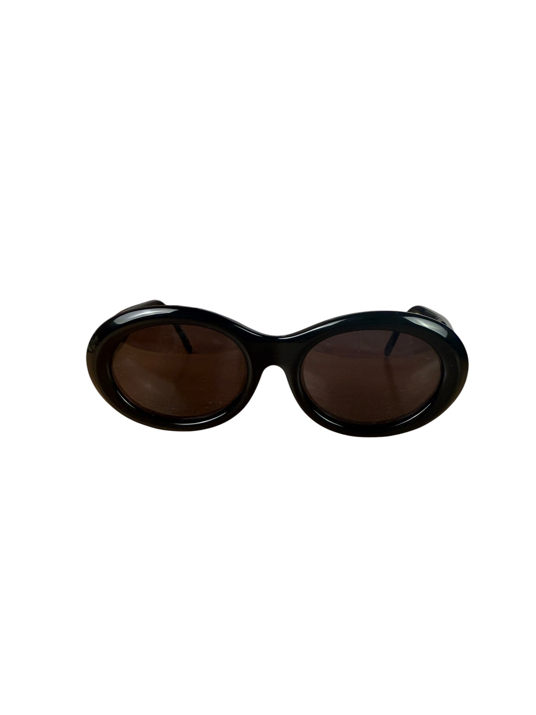 Fendi Black Oval Sunglasses
