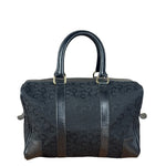 Celine Black Leather Wear Macadam Monogram Mini Boston Bag