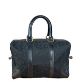 Celine Black Leather Wear Macadam Monogram Mini Boston Bag