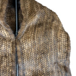 Invernale Vintage Brown Fur Shawl