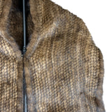 Invernale Vintage Brown Fur Shawl