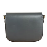 Gucci Grey Leather 1955 Horsebit Shoulder Bag