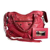Balenciaga Red Le City Bag S