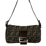 Fendi Beige/Brown Zucca Baguette