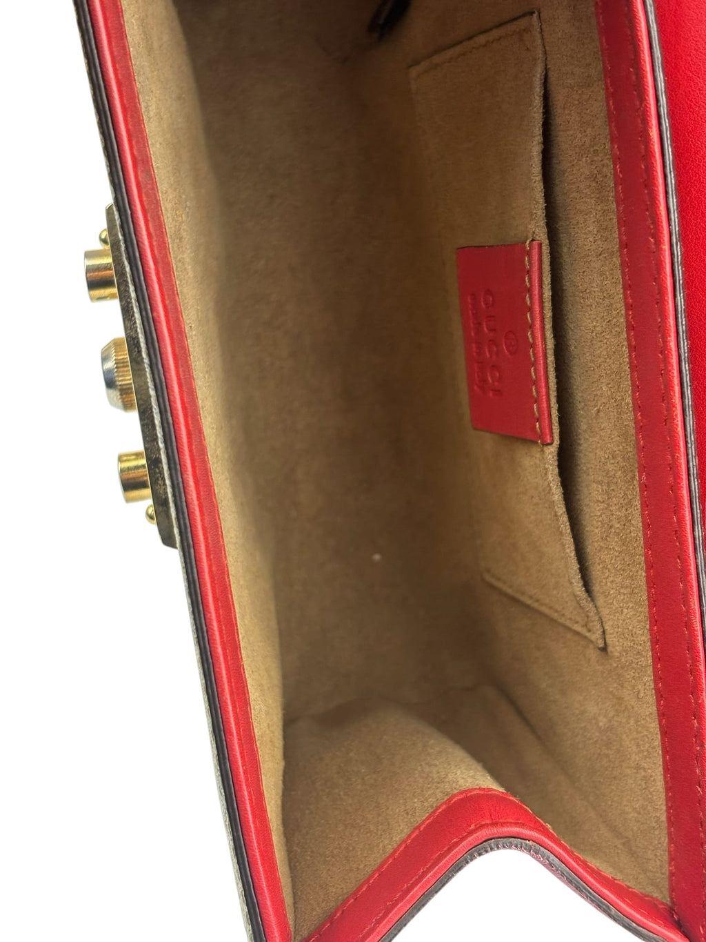 Gucci Colorblock Leather Padlock Small Shoulder Bag