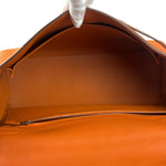Hermes 2011 Orange Togo Leather Palladium Kelly 35