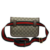 Gucci Vintage Brown Leather Trim Neo Supreme Belt Bag
