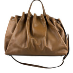 Valentino Garavani Brown Rockstud Shoulder Tote