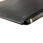 Yves Saint Laurent Black Pebbled Leather Pouch