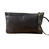 Yves Saint Laurent Vintage Brown Wristlet Pouch