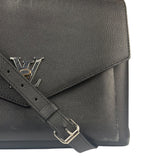 Louis Vuitton Black Pebbled Leather Taurillon Lockme Two-Way Bag