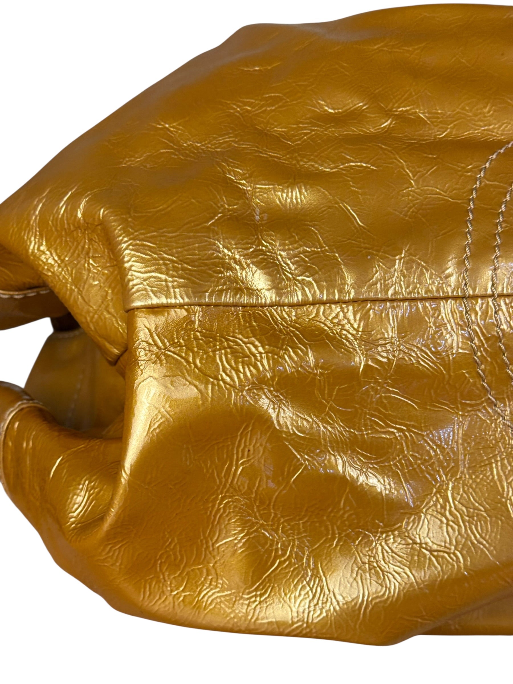 Loewe Metallic Gold Nappa Aire Handbag