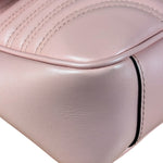 Gucci Pink Leather GG Marmont Shoulder Bag