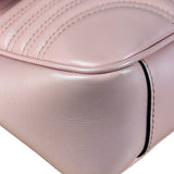 Gucci Pink Leather GG Marmont Shoulder Bag